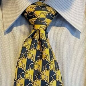 Paolo Gucci Horsebit Silk Tie: Archival Vintage Ties for Men
